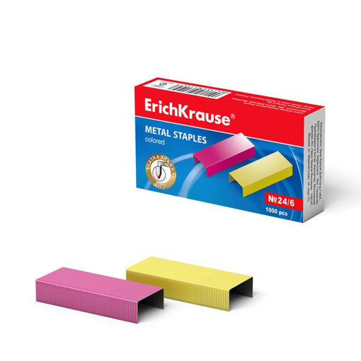 Picture of ERICHKRAUSE STAPLES NO. 24/6 COLOURED 1000 PIECES